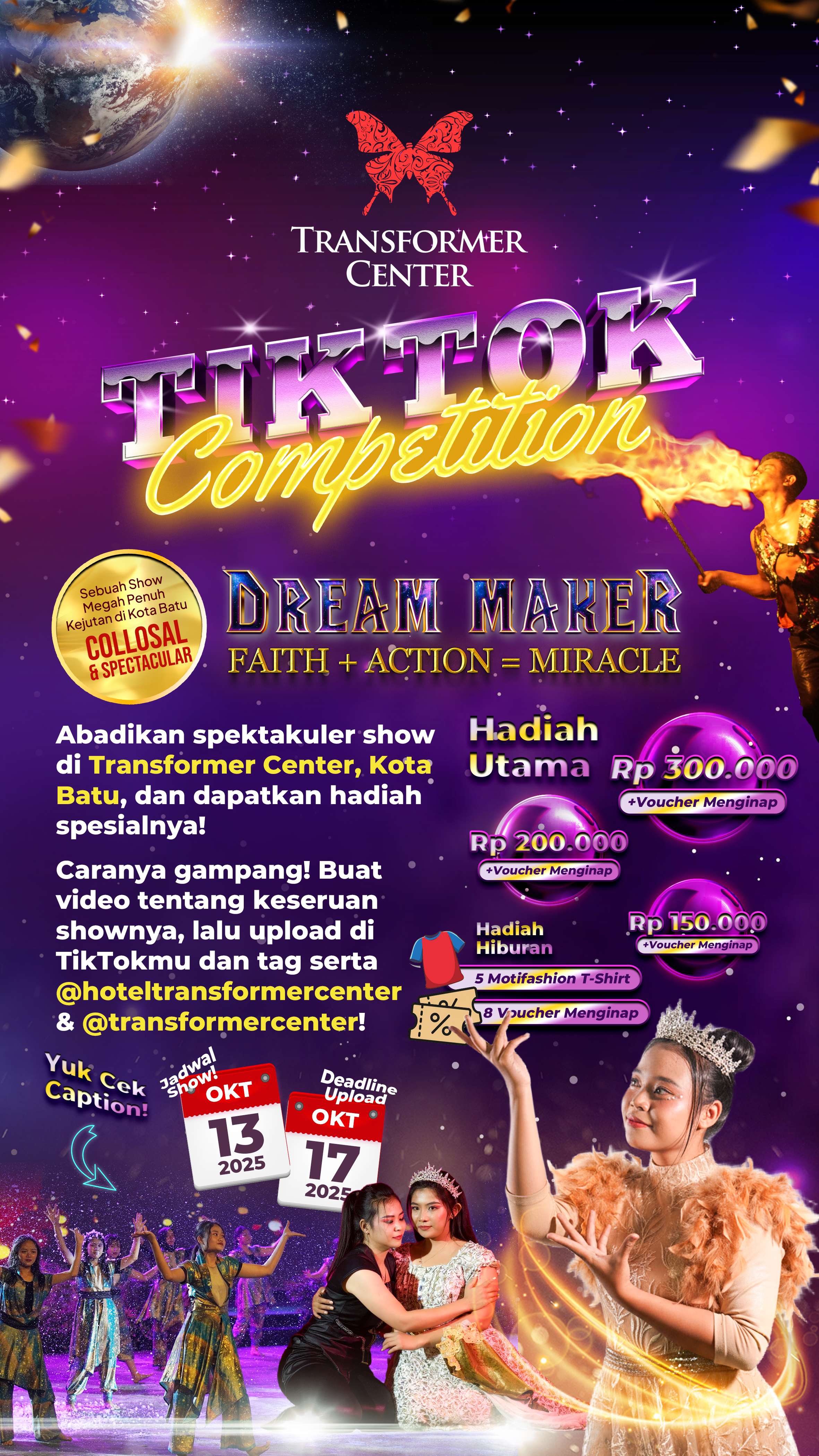 Dari Panggung Spektakuler ke Layar TikTok: Transformer Center Tantang Kamu Jadi Dream Maker